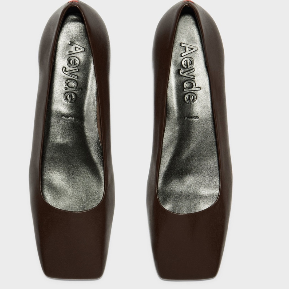 Aeyde Matti Square-Toe Flats